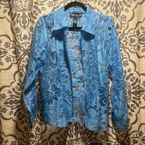 Susan Graver Women’s Zip Up shirt